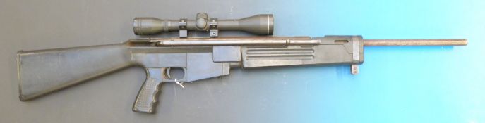 A .22 air rifle, serial number 07372 with SMK 4x40 scope