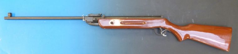 A Pioneer .22 air rifle, serial number G6239 in original box