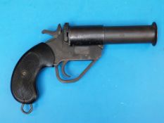 A flare gun / Very pistol 1.080 caliber marked to the hammer BE serial number 053756 
PLEASE NOTE