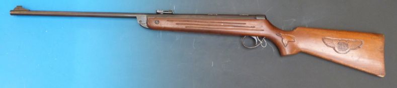 A BSA Meteor .22 air rifle, serial number T1481