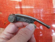 A Naval White Ensign flag circa 1941, possibly from HMS Berryhead together with a bosun's whistle