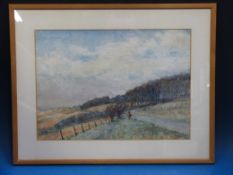 A. D. Millar, two watercolours, one of  a coastal scene and one of a rural landscape