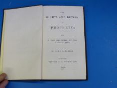 Three volumes on property and housing including 