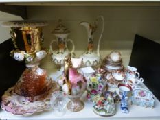 A large collection of mixed ceramics to include Royal Albert teaware, a large Portuguese urn and