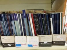 A very large collection of Christies, Sothebys, Bonhams and other auction catalogues.