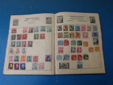 A Stirling album of all-world stamps including a 1d black