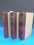 The Reader, Volume 1 (1863), Volume 2 (1863), Volume 3 (1864), quarter leather, raised spine