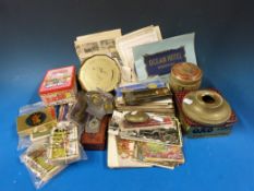 A collection of postcards, including game birds, gardens, countryside etc, theatre programmes,