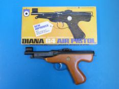 A Diana G4 .177 air pistol (in original box), no visible serial number
