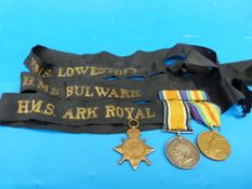 WWI medals including one named 1914-15 Star, 