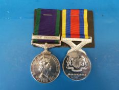 A Campaign Service Medal (Malay Peninsula) and Pinot Jasa Malaysia medal to R1931304 J/T D M Norman