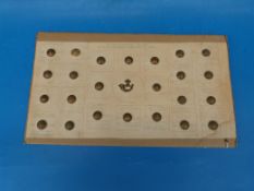 A display of pre WW2 Infantry Regimental buttons