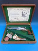 A Pietta .44 six shot Colt model 1860 replica black powder revolver serial number 249348 with