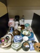 A quantity of ceramics to include a Clive Brooker studio pottery vase, a studio pottery vase marked