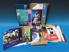 A large selection of theatre programmes dating from 1980s-2000s together with two set stage