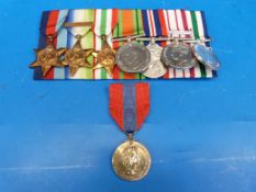 A WW2 and later group of eight including a cased Imperial Service Medal to Frederick William George