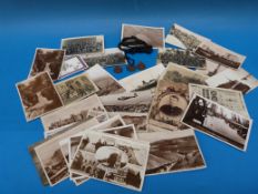 A small quantity of Edwardian postcards to include military interest together with a 'War Work'