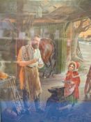 A framed advertising print for Nectar Tea 