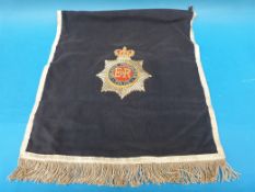 A very rare Greater Manchester Police stumpwork trumpet banner (believed by the vendor to be one of