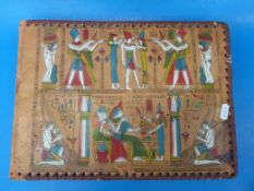 A camel leather album with black and white photographs relating to Tripoli circa WWII-1950s one