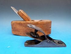 A Millers Falls block plane and a compass plane
