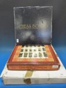 Two decorative chess sets, one Cowboys and Indians the other civil war figures (both in original