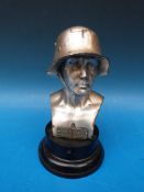 WWII German Third Reich plated bust shooting trophy - 1941