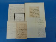 Autograph letters including Sir Luke Fildes (Dickens Illustrator), Philip Calderon, Briton Riviere,