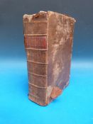 Fennings Dictionary 1761 in original leather binding