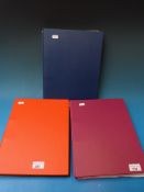 Three albums of GB stamps, all regions, including mainly modern mint stamps