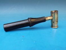 A James Dixon & Sons adjustable shot measure with cartridge rammer handle