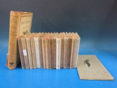 Eric Gill Shakespeare Works, 1930s in dust wrappers, A Letter 1950 and Patriots Progress lino-cuts