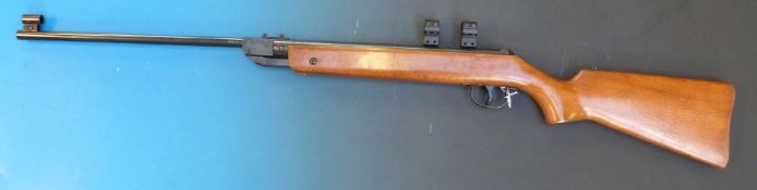 An Air Wolf .177 air rifle, serial number 769707 (with scope mounts)