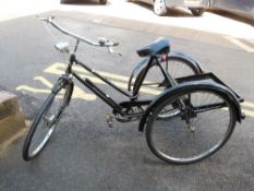 A vintage George Fitt tricycle