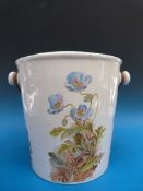 A George Jones washing pail with Meconopsis (Himalayan poppy) decoration (29cm high)