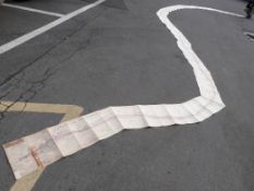 An 1880 GWR Swindon to Gloucester (90-120m) survey map, folds out to over 35ft (10.