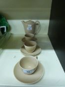 A retro Poole Pottery coffee set