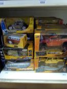 Twenty-two Jada Toys diecast model vehicles from the High Profile,