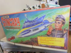 A boxed Matchbox Stingray action submarine