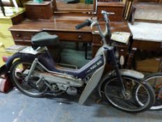 1976 Puch maxi moped - LAD 712P together with its handbook and two vintage cork helmets (last taxed