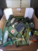 A collection of Dinky, Corgi and other diecast model vehicles.