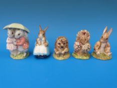 Five Beswick Beatrix Potter figures,