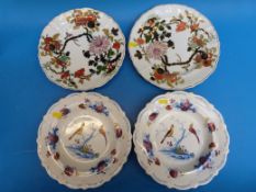 A pair of Masons ironstone cabinet plates,