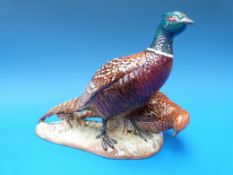 A pair of Beswick pheasants model no.