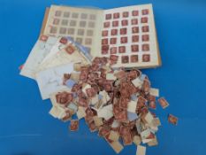 A large quantity of GB Victorian penny red stamps, mainly loose,