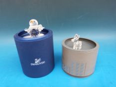 Two Swarovski crystal items,
