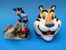 Limited edition Wade Captain Hook and Tony the Tiger