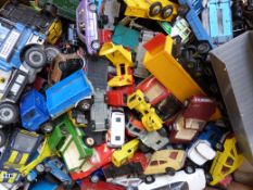 Large collection of Corgi and other diecast model vehicles.