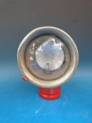 A rare red GPO carbide lamp with broad arrow mark in red