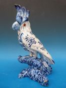 A Delft parrot with VK initial
